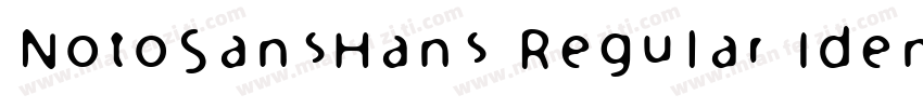 NotoSansHans Regular Identity H字体转换